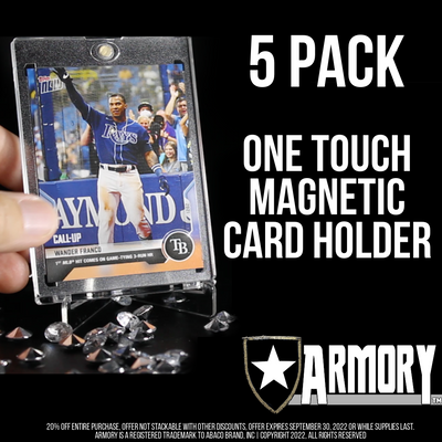 5 PACK One Touch Magnetic Card Cases with FREE Card Centering Tool - mycardarmory