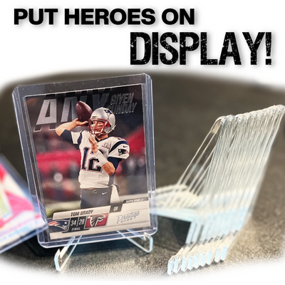 12 Pack Acrylic Stands for Displays | Coins, Top Loaders - mycardarmory