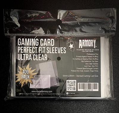 400 Ultra Clear Card Sleeves - Japanese Size for YuGiOh, MTG, Pokemon - mycardarmory