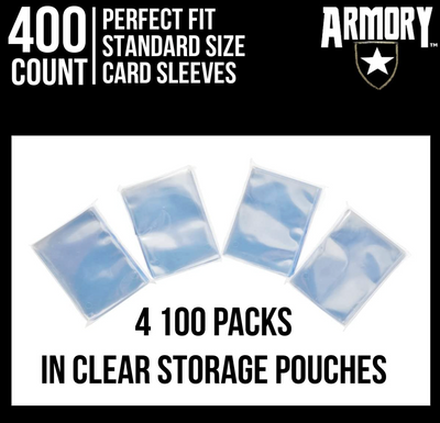 400 Ultra Clear Card Sleeves - Japanese Size for YuGiOh, MTG, Pokemon - mycardarmory